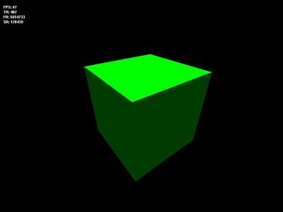 Flat shaded rendering Flat shaded rendering