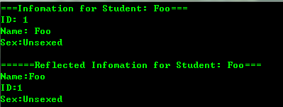 The output for this program