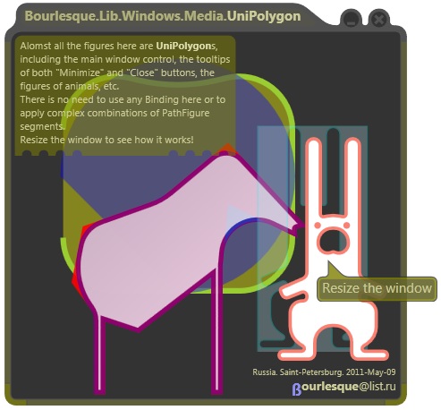 Screenshot: UniPolygon in action