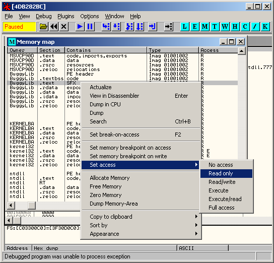 Screenshot from Ollydbg