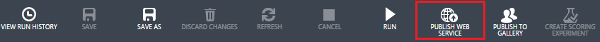 Azure Machine Learning Publish API Web