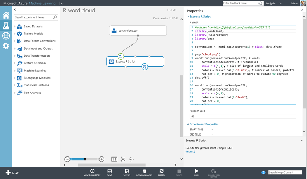 Microsoft Azure Machine Learning Workspace Studio