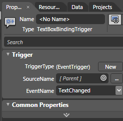 Trigger Properties in Expression Blend