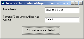VB Client - Control Tower App