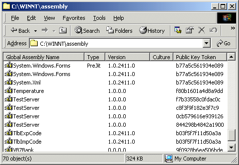 Shell Extension for manipulating Assemblies in the GAC