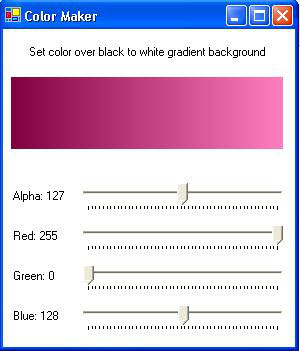 Figure 3, ColorMaker demo application