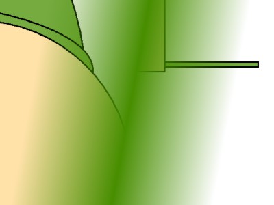 The image buffer after the two clipped halves are painted.
