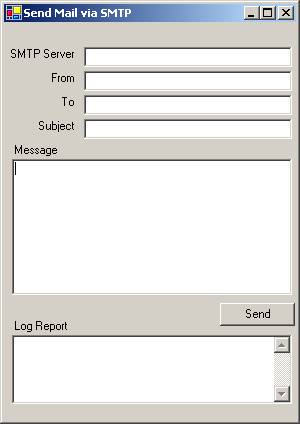 c# code to send mail using smtp