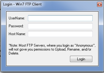 Pass Username And Password In Ftp Command