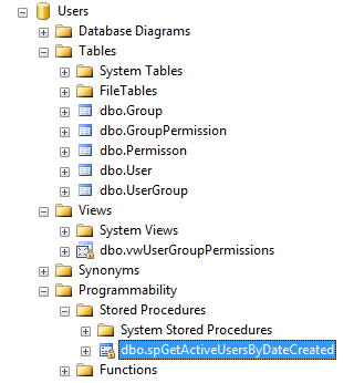 Server Explorer Showing Encrypted Objects