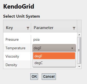 kendo grid column dropdown editable codeproject code using