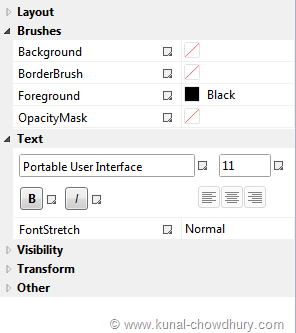 Categorization of Properties in Visual Studio