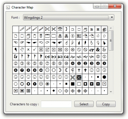Character Map in WPF
