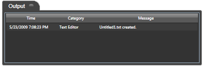 Output module screenshot.