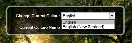 Example using ComboBox to select from available cultures