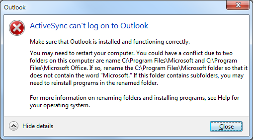 Message box emulated on Windows 7