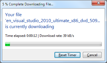 Progress bar box