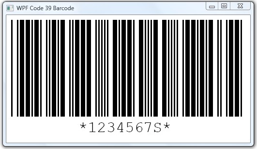 bar code. only the Code 39 arcode