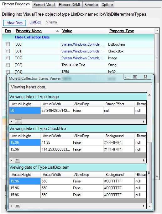 Mole Collection Viewer