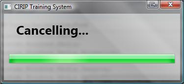 Proceedure Dialog Sample - Cancel Task