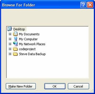 Choose Directory Dialog