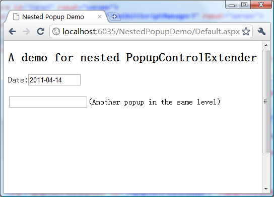 Popup 1 of nested popups