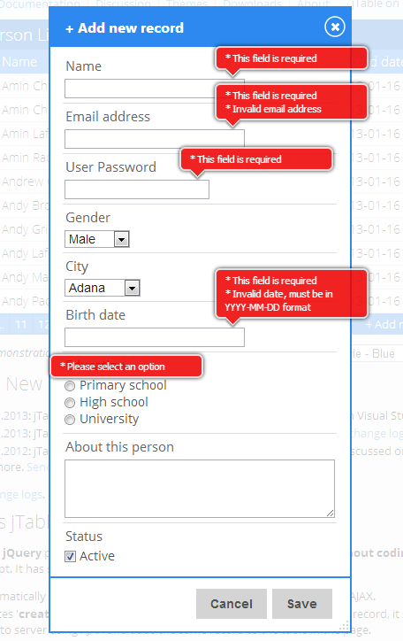 Validatin Engine Integration