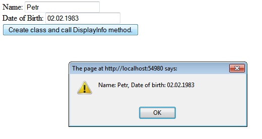 Figure 2 - Creating class screen-shot