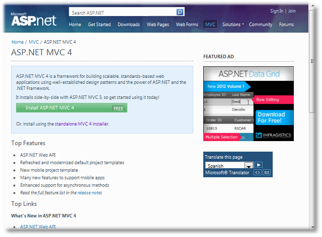 ASP.NET MVC 4 Install Web Platform Installer - Shemeer NS