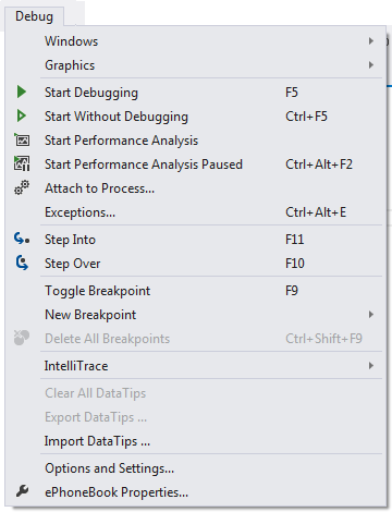 F5 - run application