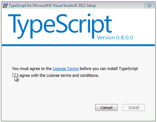 typescript install ui