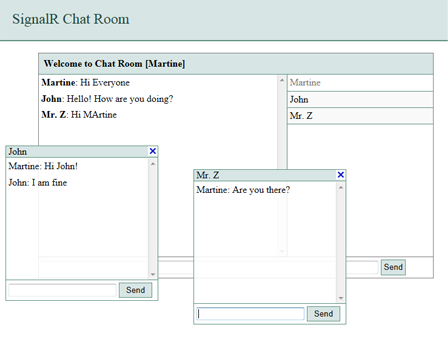 chat room using asp net