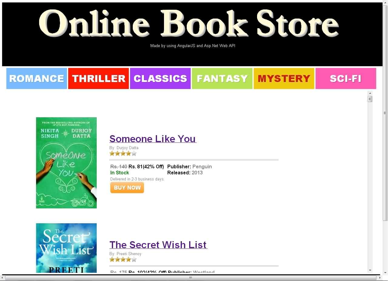Online Bookstore System Asp Net Project With Source Code Academic