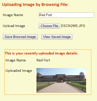 Screenshot of File Browsing