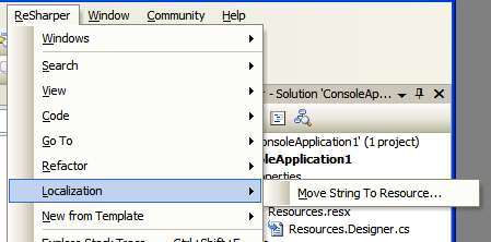 Screenshot - resharper_menu.png
