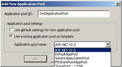 Application Pool Creation