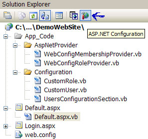 Asp.net Web Site Administration Tool