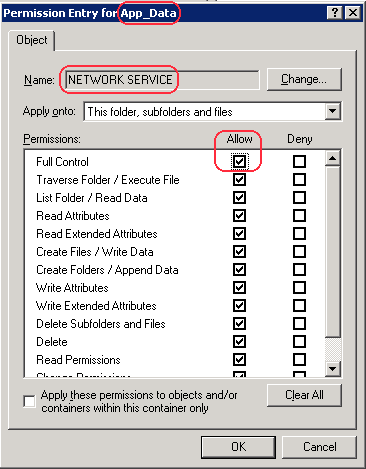 Config App_Data Security