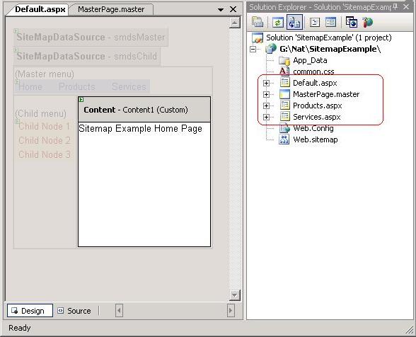 Master Page design mode
