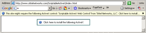 Install ActiveX