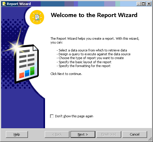 Report wizard
