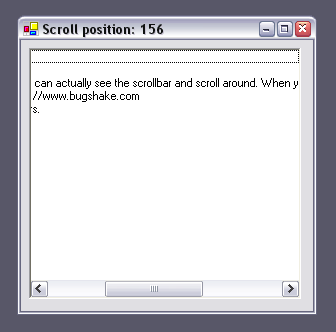 scrolling list box in html
