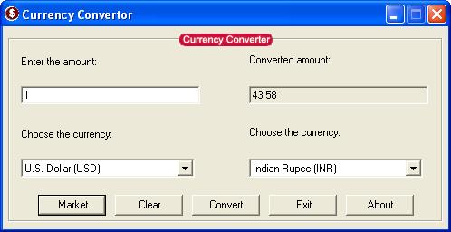 Visual Basic Currency Converter