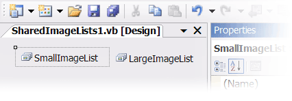 SharedImageLists design surface