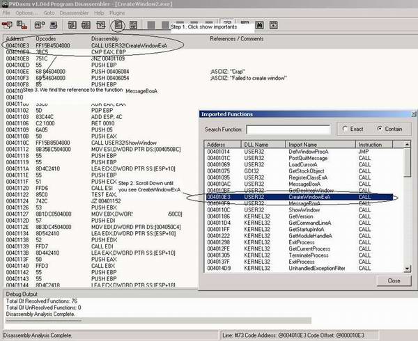 Sample screenshot