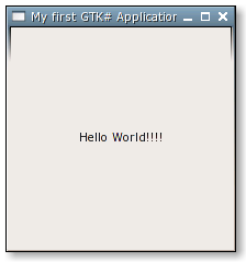 Gtk# Hello World