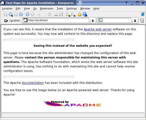 Apache Web Server running on Linux