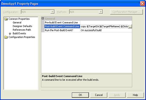 Build Event Dialog