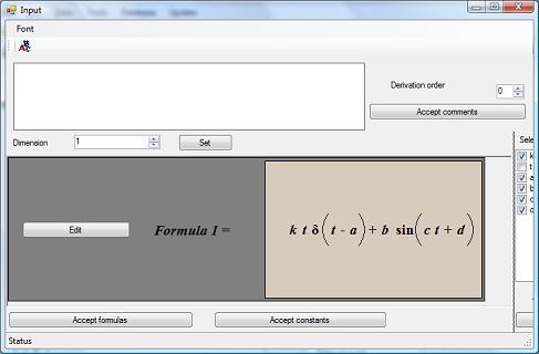 Delta function formula