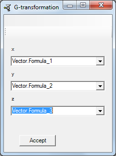 Pareameters of Vector object